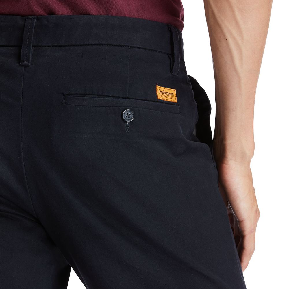 Pantaloni Timberland Barbati Negrii - Sargent Lake Slim Stretch Chino - Romania - ERUTAN472